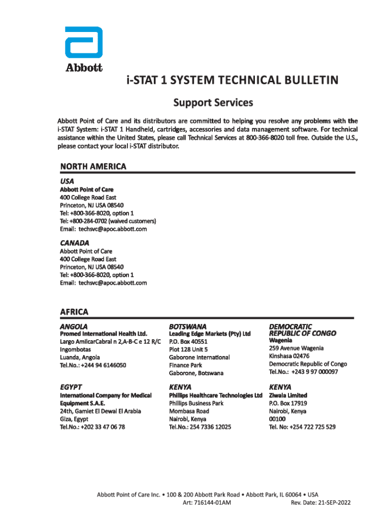 Fillable Online Testing Procedures for i-STAT Chemistry Cartridges Fax ...
