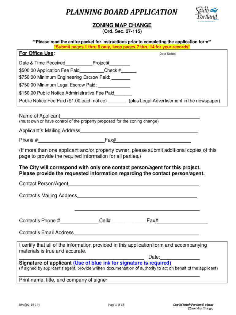 Fillable Online PLANNING BOARD APPLICATION FOR SPECIAL PERMIT Fax