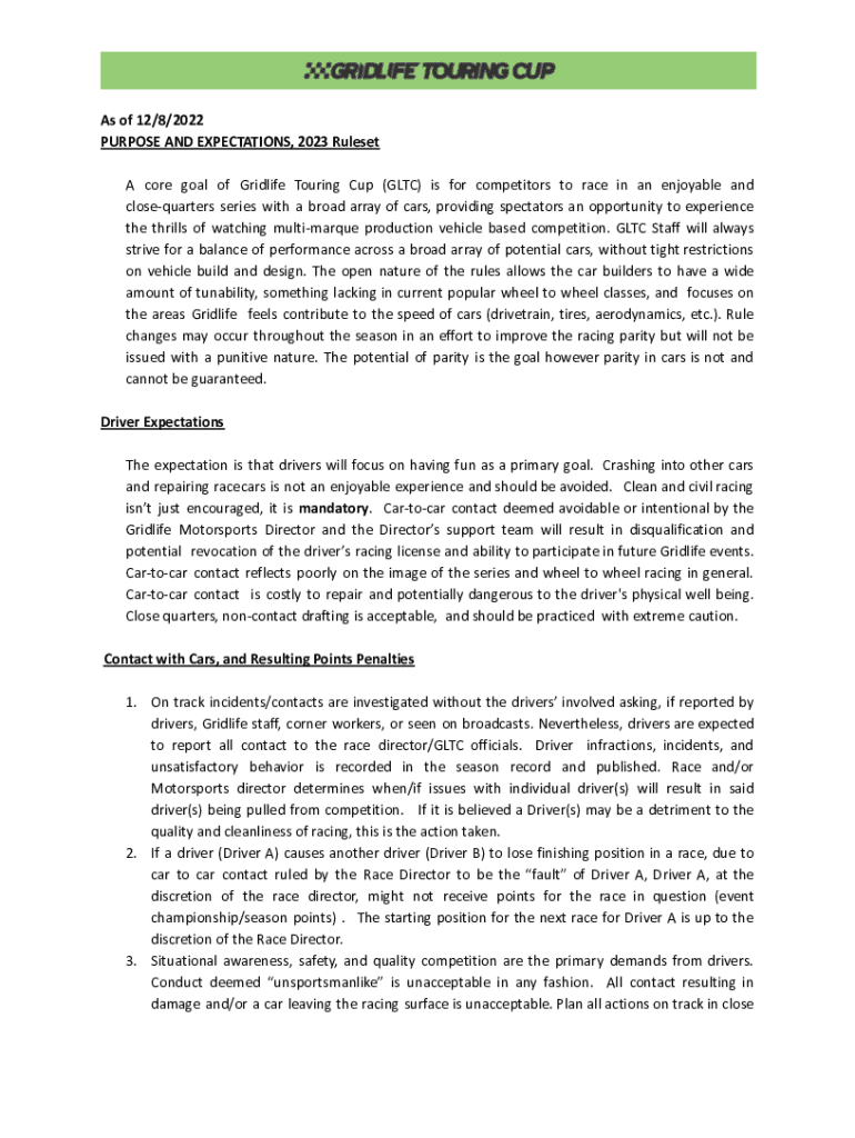 Fillable Online GRIDLIFE Launches New Rules, New Formats for Touring