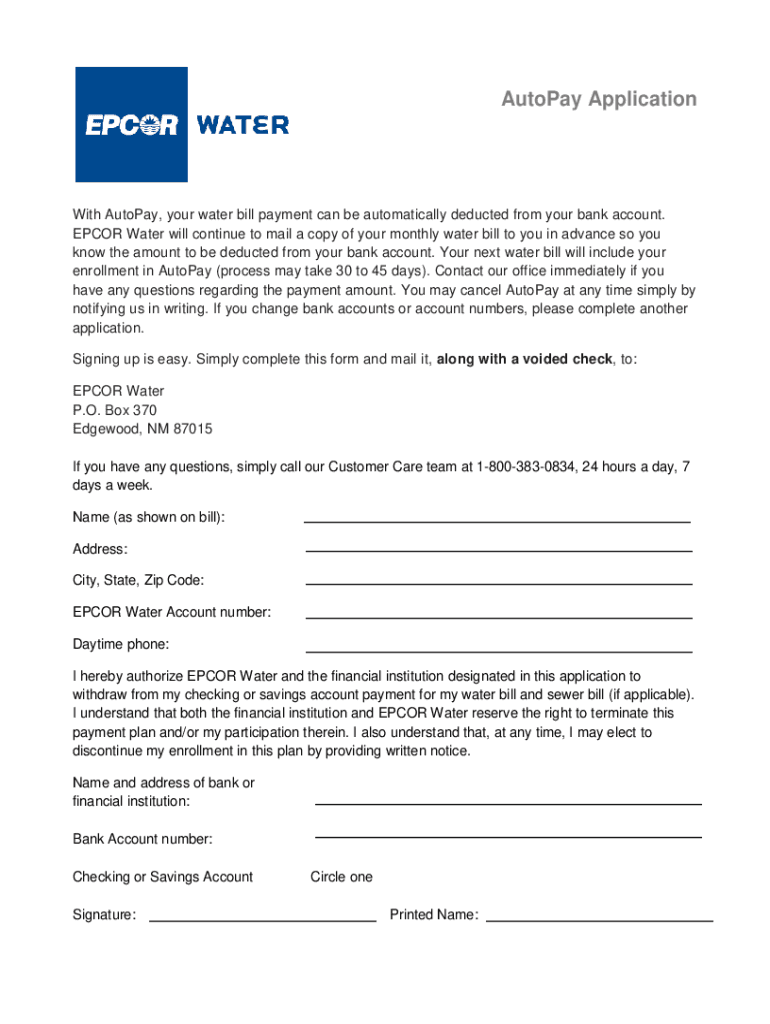 Fillable Online How To Pay Your Utility Bill EPCOR Payment Options Fax Fillable Online How To Pay Your Utility Bill EPCOR Payment Options Fax