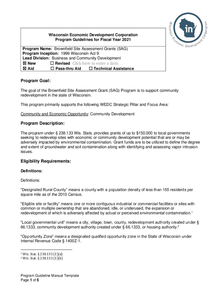 Fillable Online Washington County, Wisconsin FY2017 U.S. EPA Community