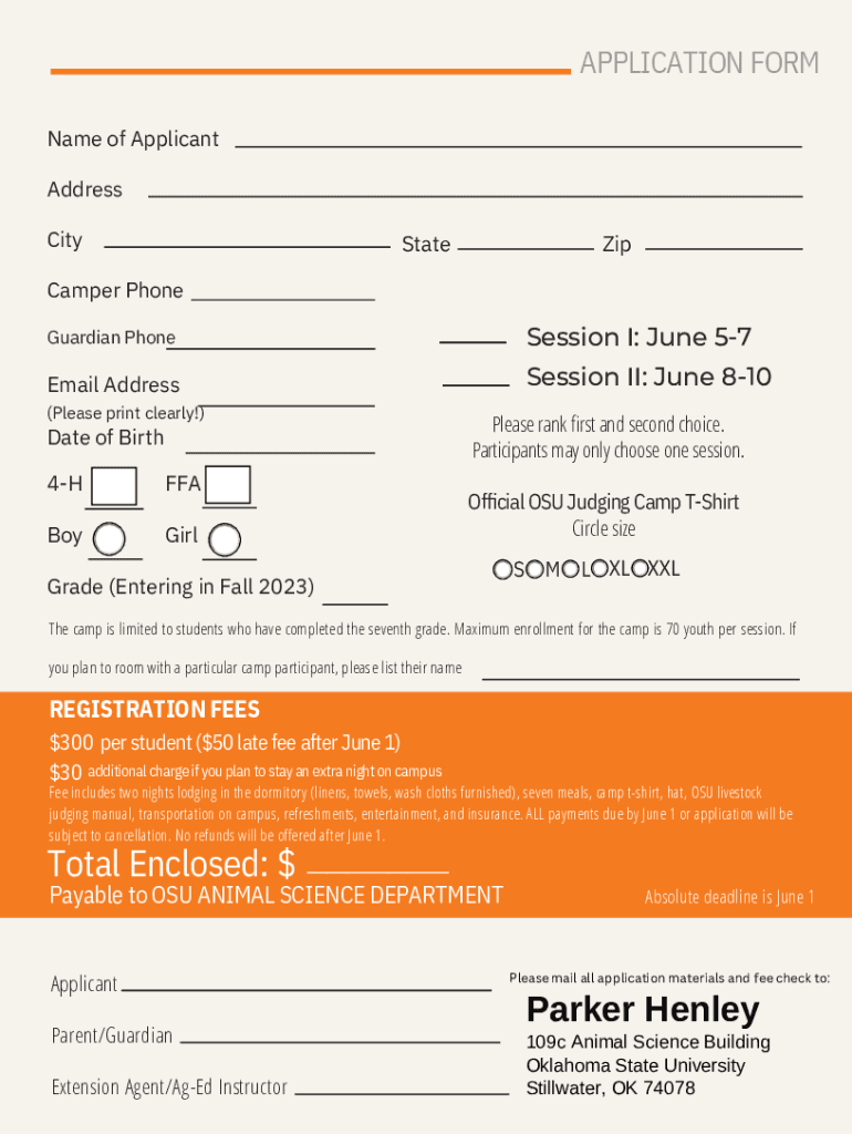 Fillable Online Oklahoma State University Livestock Judging Team Wins