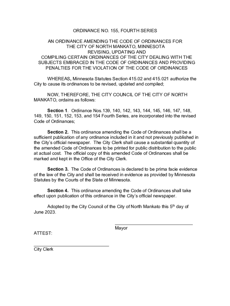 Fillable Online LE SUEUR COUNTY ZONING ORDINANCE TABLE OF Fax Email