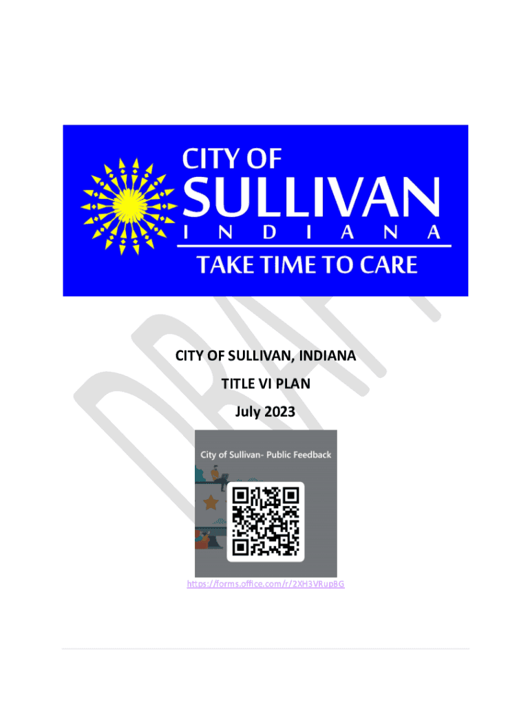 Fillable Online City of Sullivan Draft Title VIfor Public Comment.docx