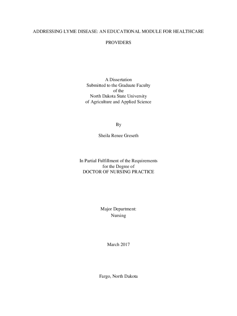 Fillable Online library ndsu Design of a Lyme Disease Vaccine as an