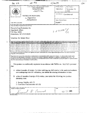 Fillable Online U.S. EPA, Pesticide Product Label, FULFILL, 11/22/1999 ...