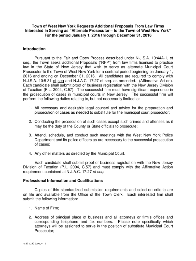 Fillable Online Fillable Online westnewyorknj Town of West New York