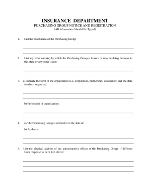 APPLICATION FOR REGISTRATION AS A RISK ...