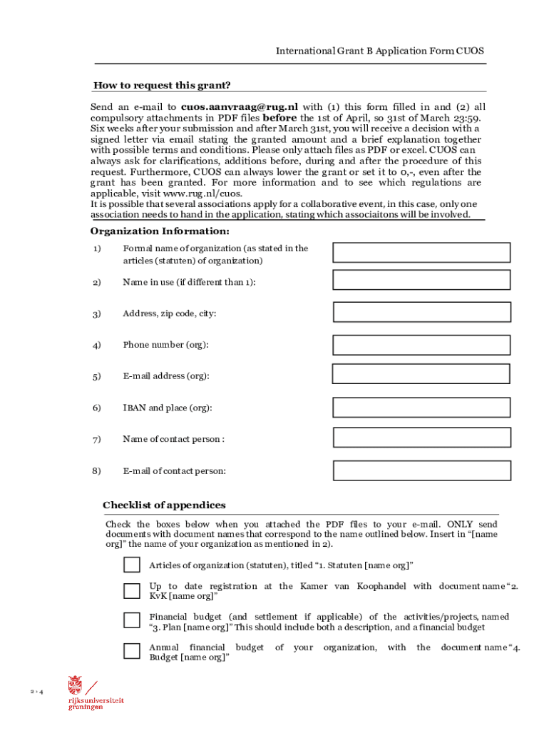 fillable-online-international-grant-b-application-form-cuos-fax-email-print-pdffiller
