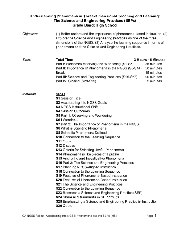 Fillable Online The Science and Engineering Practices (SEPs) Grade Band Fax Email Print pdfFiller