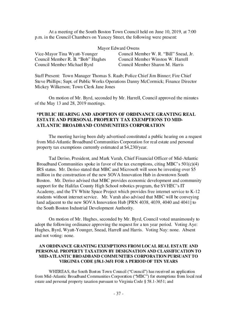 Fillable Online ViceMayor Tina WyattYounger Fax Email Print pdfFiller