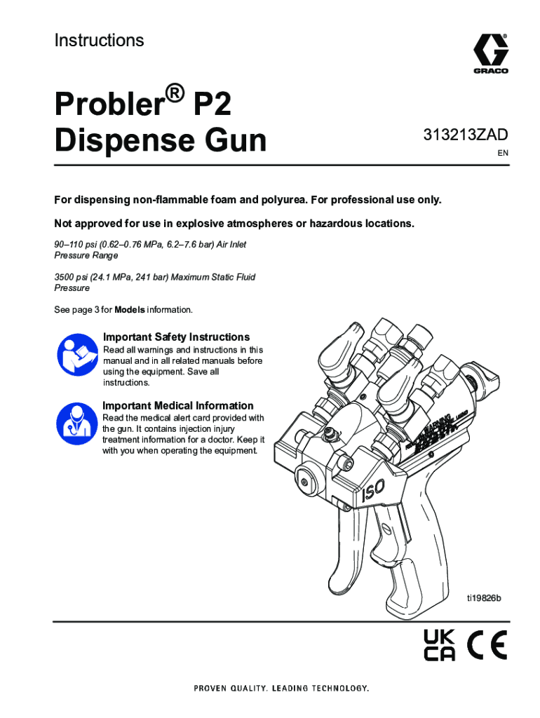 Fillable Online 313213ZAD, Manual, Probler P2 Dispense Gun