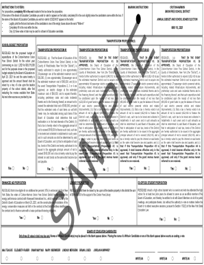 Fillable Online Ballot Template Fax Email Print - pdfFiller
