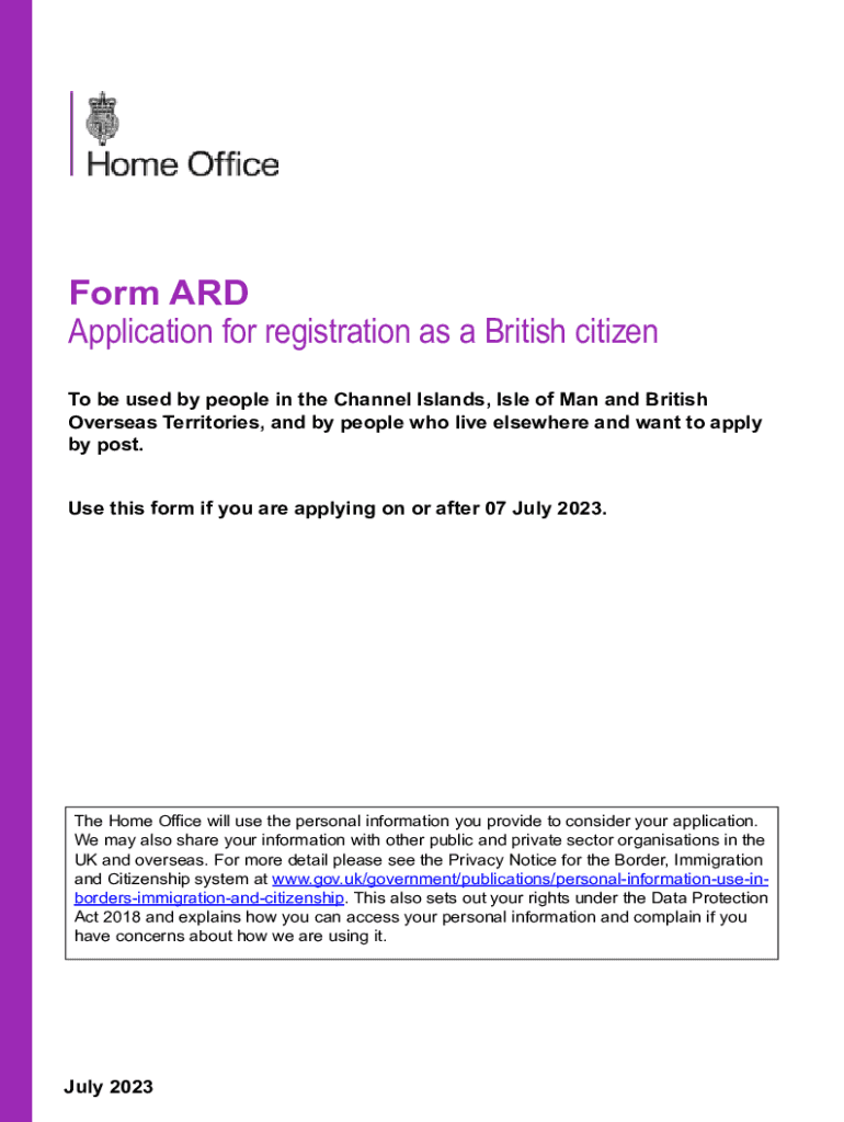 Fillable Online Application For Registration As A British Citizen form fillable-online-application-for-registration-as-a-british-citizen-form
