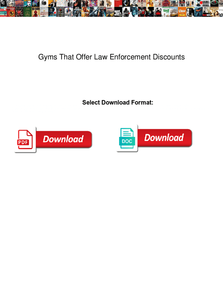 Fillable Online Gyms That Offer Law Enforcement Discounts. Gyms That Offer Law Enforcement