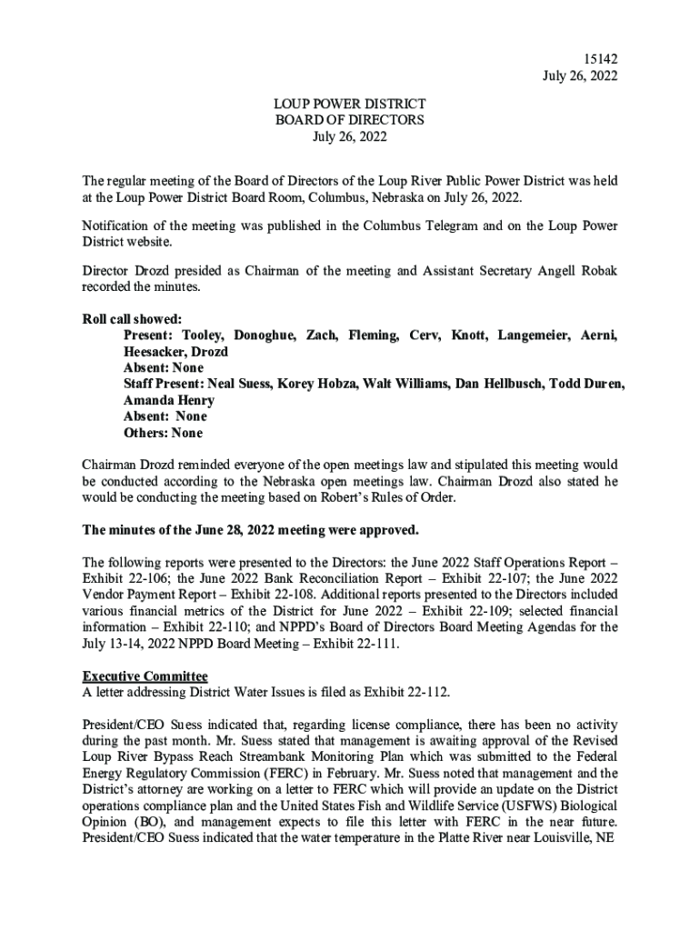 Fillable Online LOUP POWER DISTRICT Fax Email Print pdfFiller