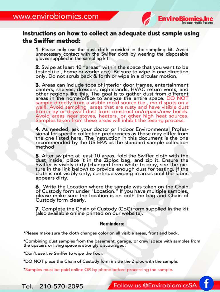 Fillable Online Sample Collection Methods Fax Email Print pdfFiller