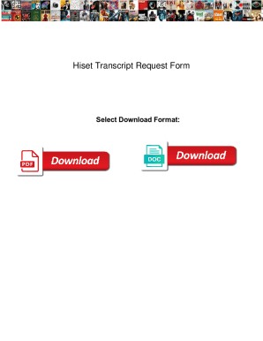 Fillable Online Hiset Transcript Request Form. Hiset Transcript Request ...