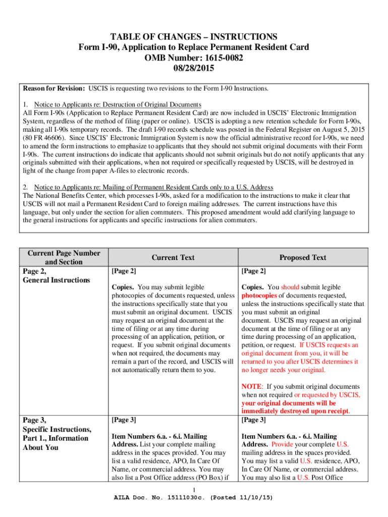 I 90 APPLICATION TO REPLACE PERMANENT RESIDENT CARD FEE visual data 5