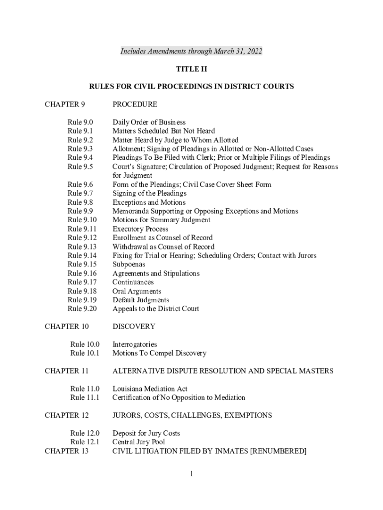 Fillable Online Rule 83. Rules by District Courts; Judge's Directives