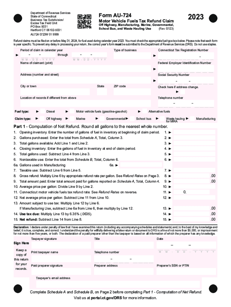 form au 724 Preview on Page 1