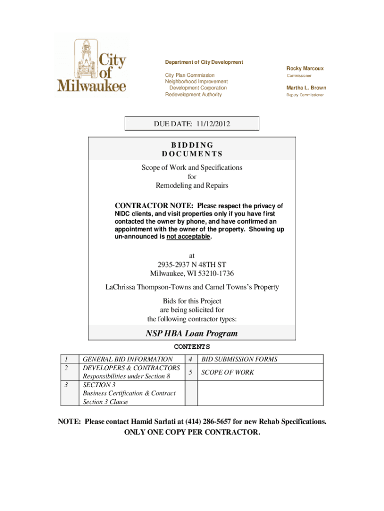 Fillable Online city milwaukee City Hall Brown Appointed To City Plan Commission Fax Email