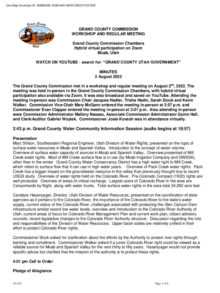 Fillable Online 243 p.m. Grand County Water Community Information Fax Email Print pdfFiller