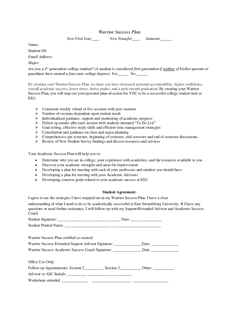 Fillable Online What Is A First Generation College Student Fax Email 