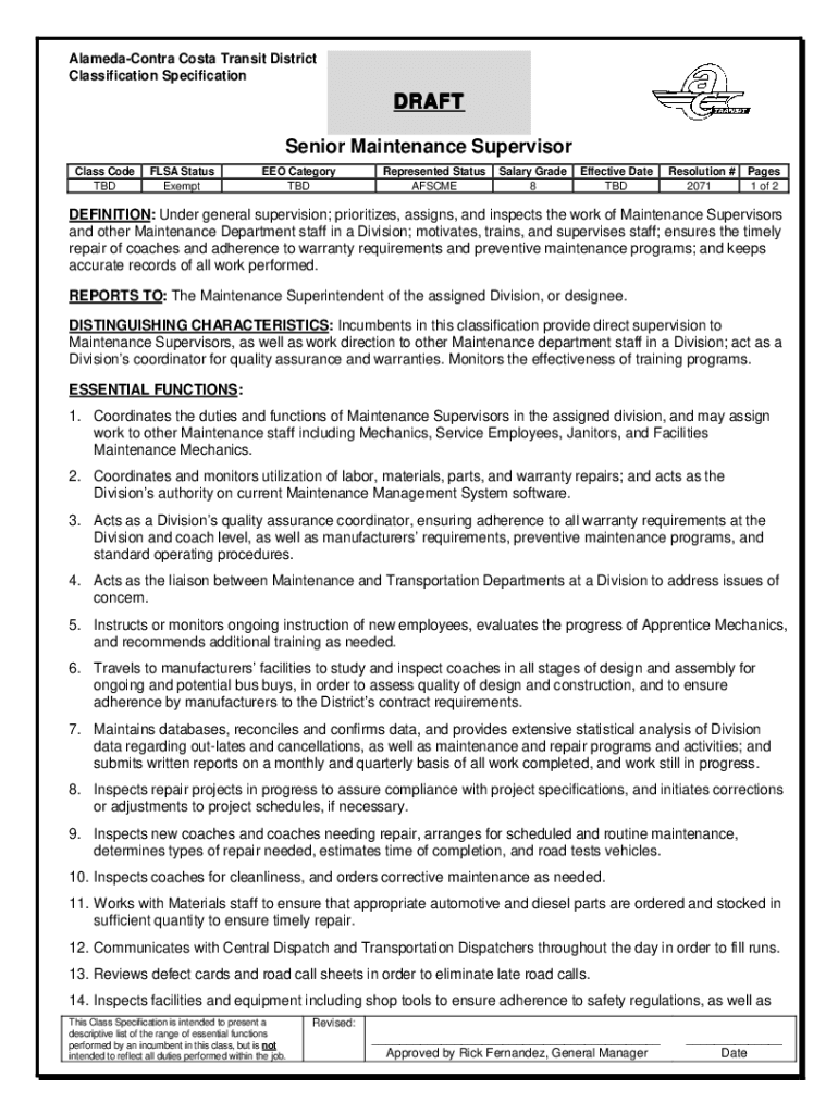 Fillable Online Alameda Contra Costa Transit District (AC Transit) Salaries Fax Email Print
