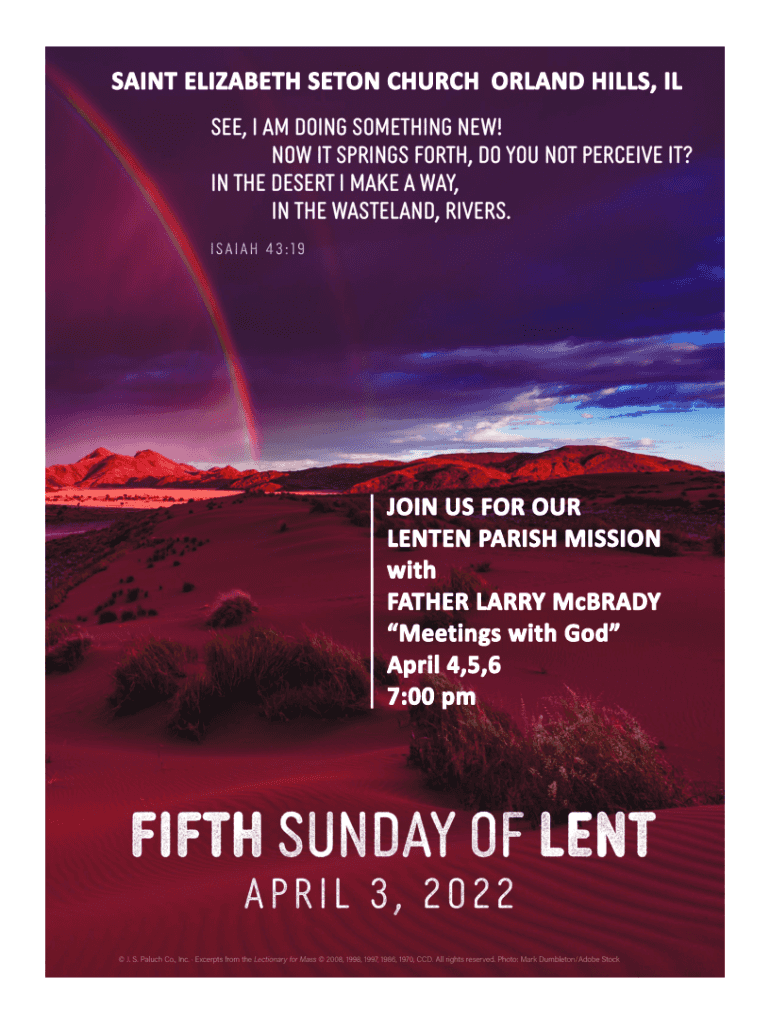 Fillable Online St. Elizabeth Ann Seton Parish Shrub Oak Fax Email