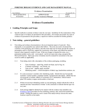 Submission of Documents to the Forensic Biology Website