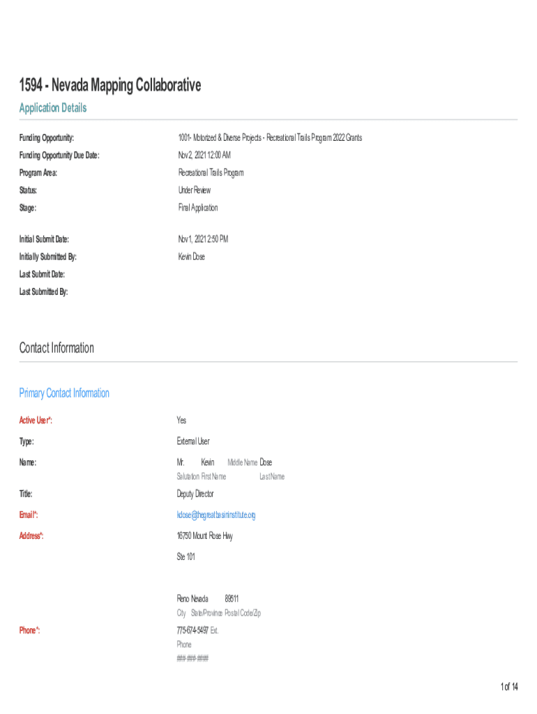 Fillable Online parks nv Environmental Overlay Zone Map Correction