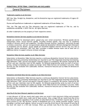 BREEZELINE trademark of COGECO US FINANCE, LLC ...