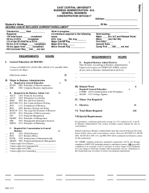 Fillable Online General Education Requirements of the Undergraduate ...