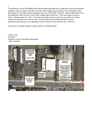 WCOSA Grand Parade Rules, Guidelines, &amp;amp; Maps