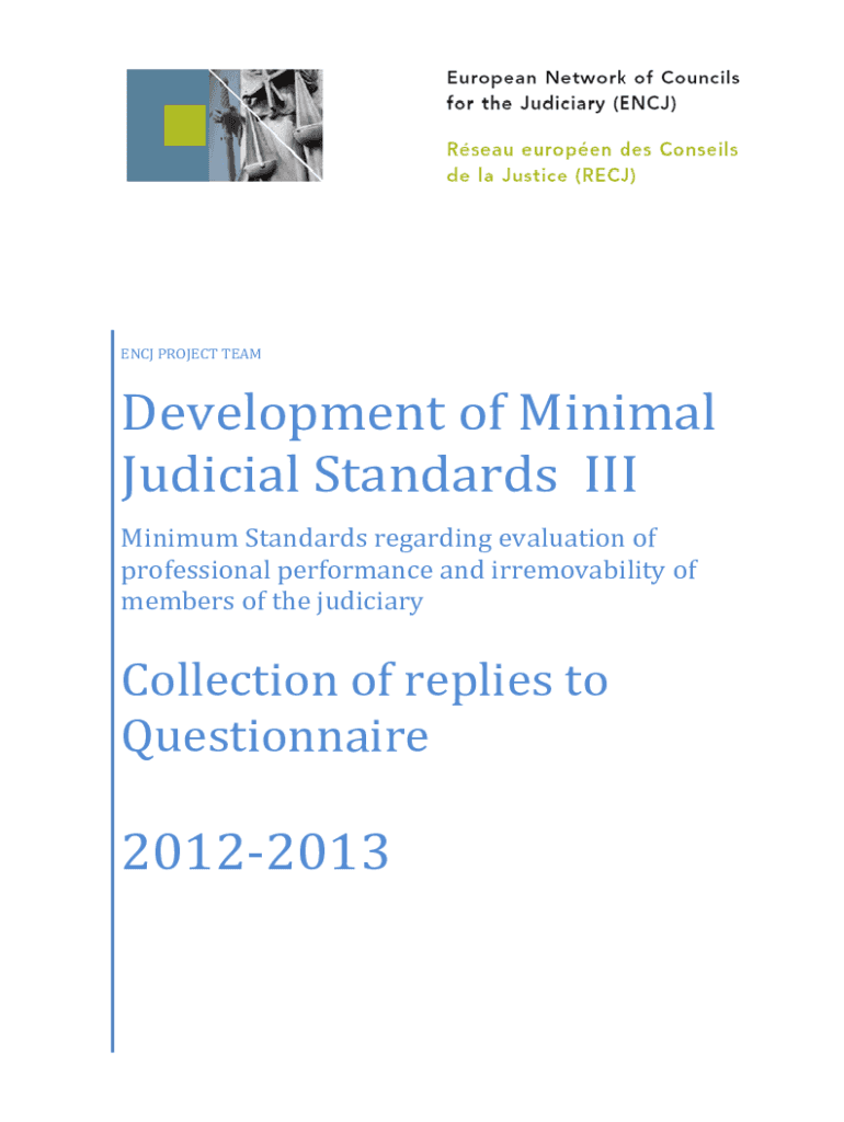 Fillable Online Standards for the evaluation and irremovability of