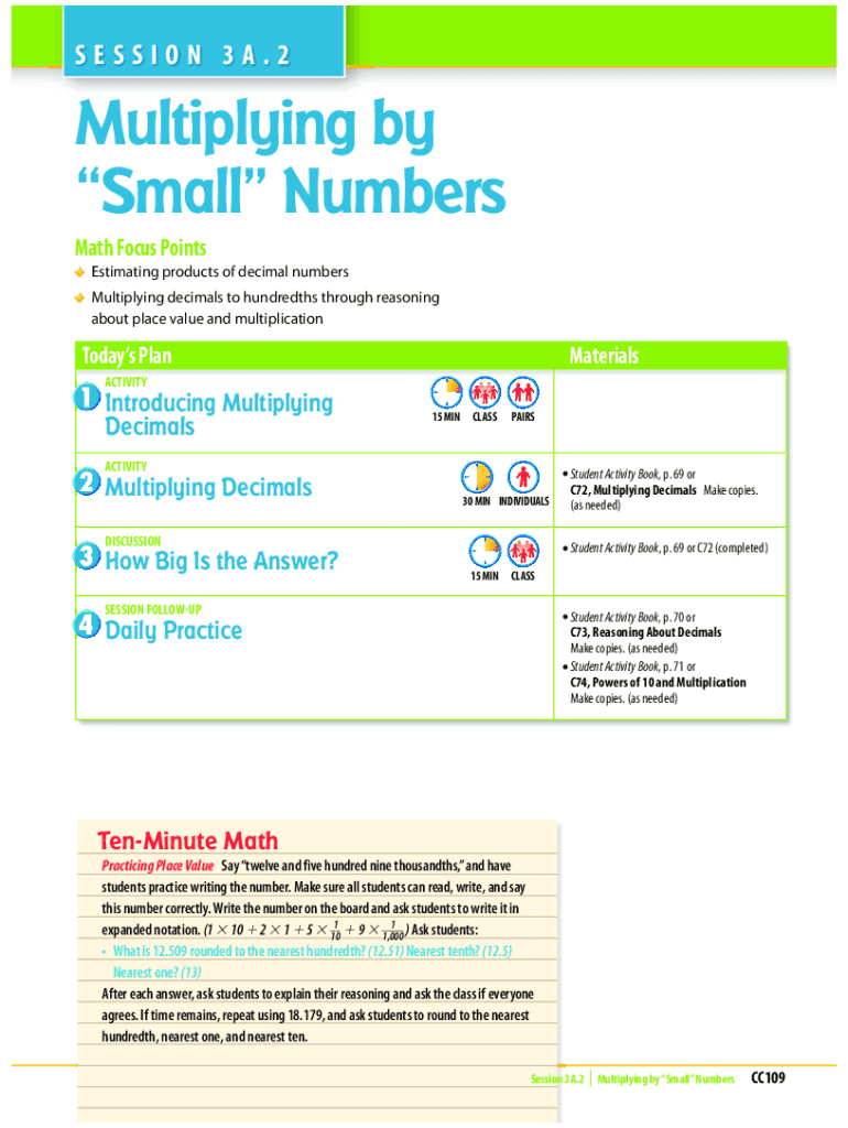 Fillable Online Illustrative Mathematics Grade 5, Unit 5.19 Teachers