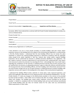 Private Provider Packet