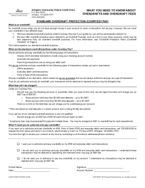 Courtesy Pay Authorization FormACFCUBetter Banking
