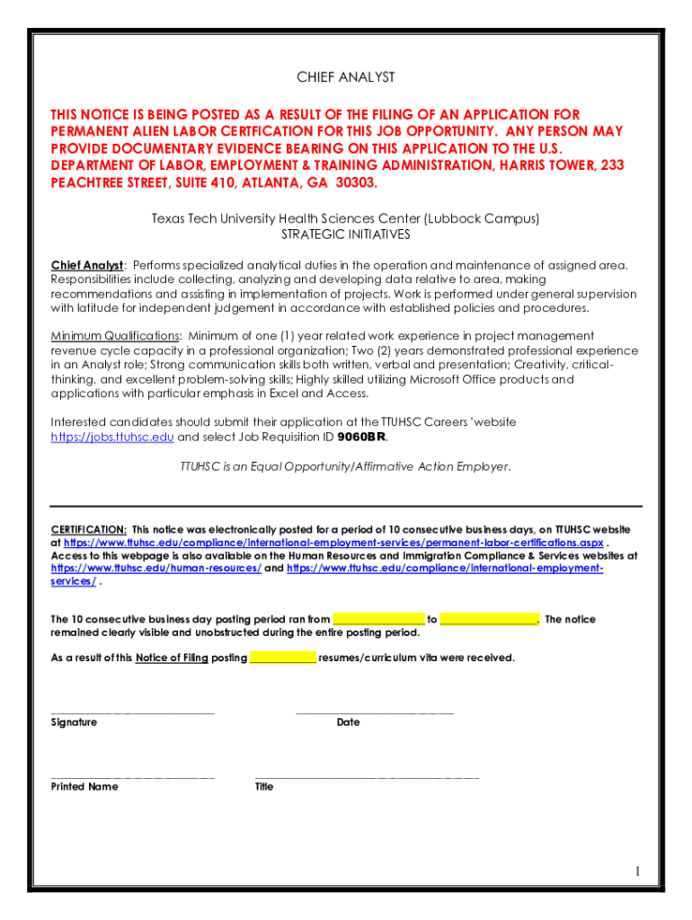 Fillable Online Importance of Following Notice of Filing Requirements