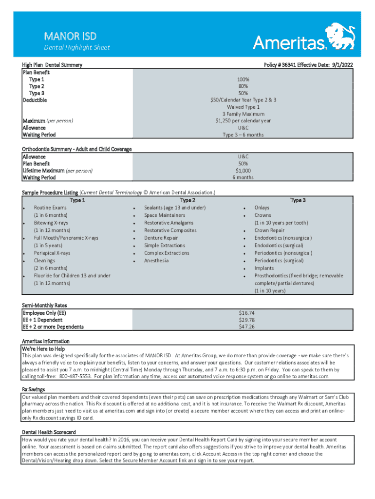 Fillable Online Types of Dental Plans Fax Email Print pdfFiller
