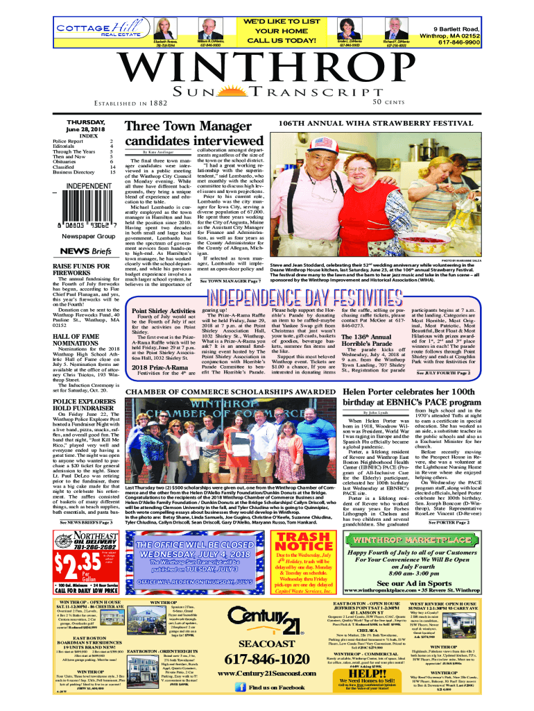 Fillable Online Elizabeth Ferrara, Cottage Hill Real Estate, on New