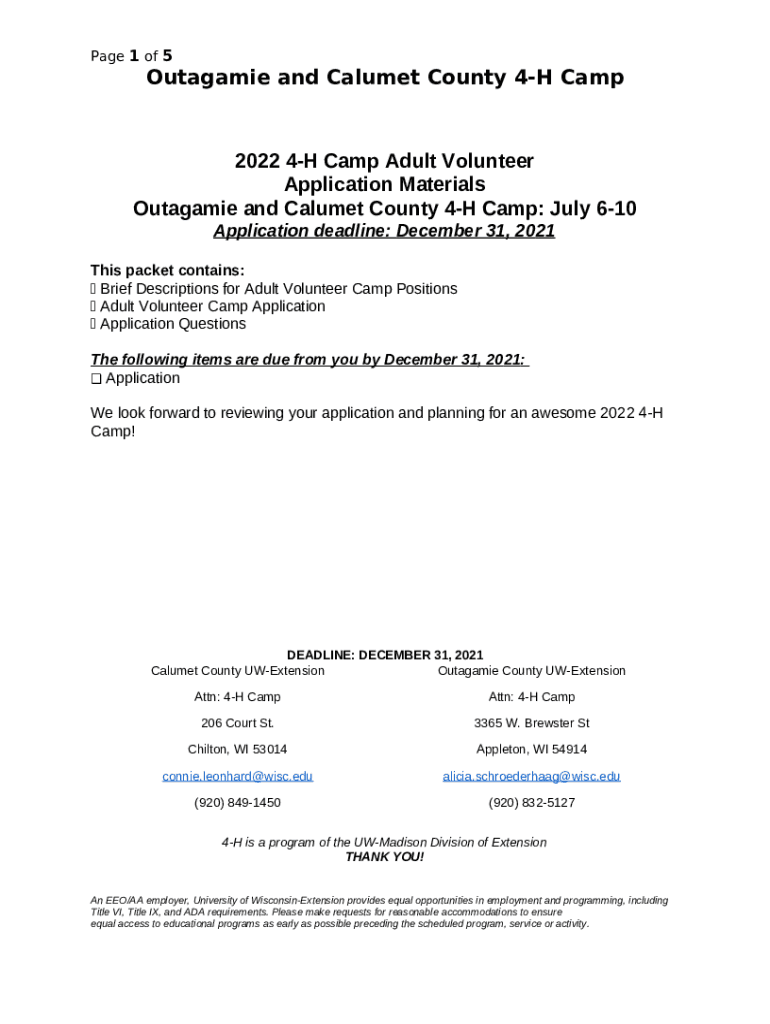 Calumet County 4H, profile picture Doc Template pdfFiller