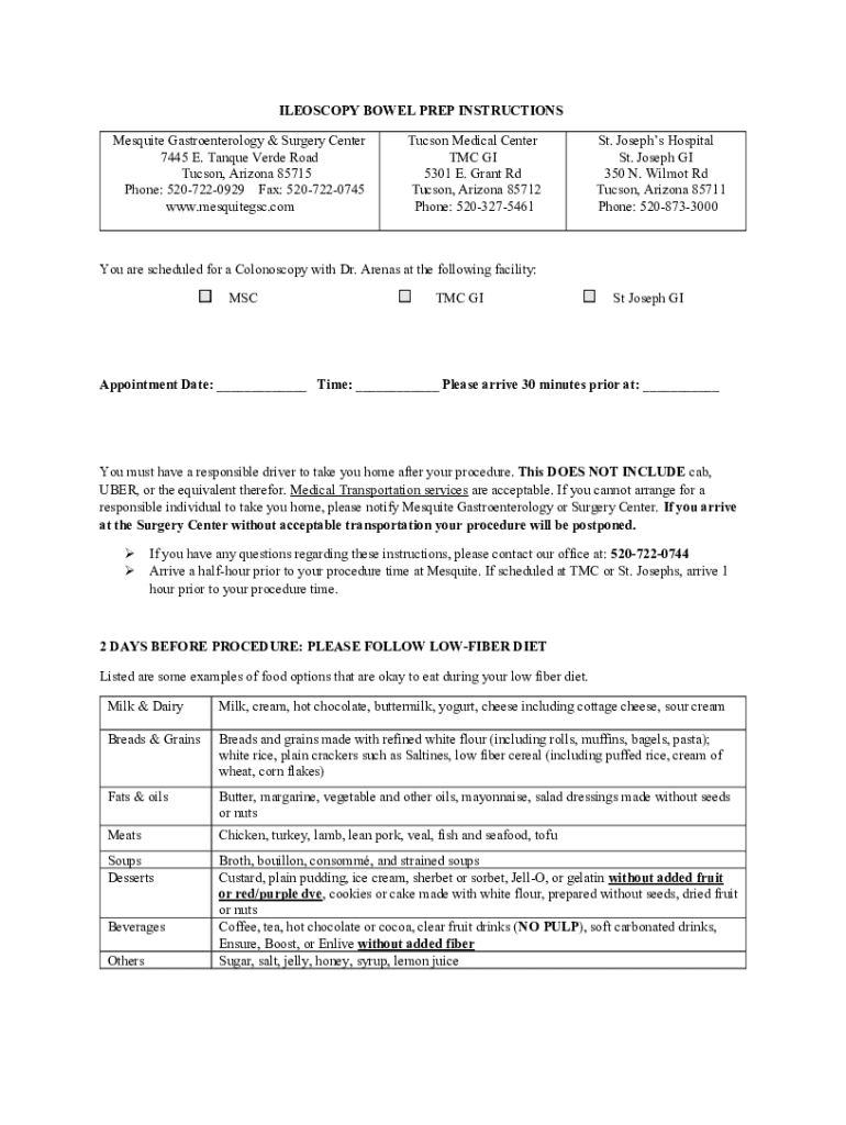 Fillable Online Understanding Bowel Preparation Before Colonoscopy Fax