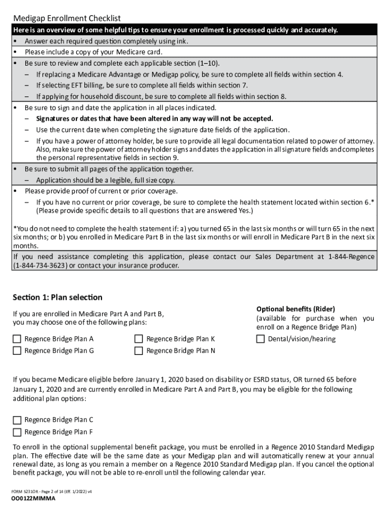 Fillable Online Outline of Coverage Regence Bridge medicare oregon