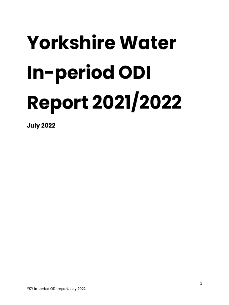 Fillable Online Final determination of Yorkshire Water's inperiod