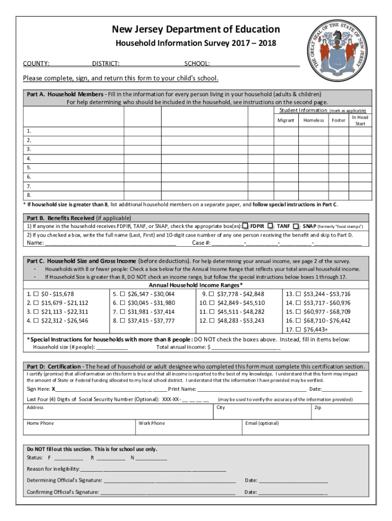 Fillable Online NJ SMART SID Management Student Data Handbook. Fax