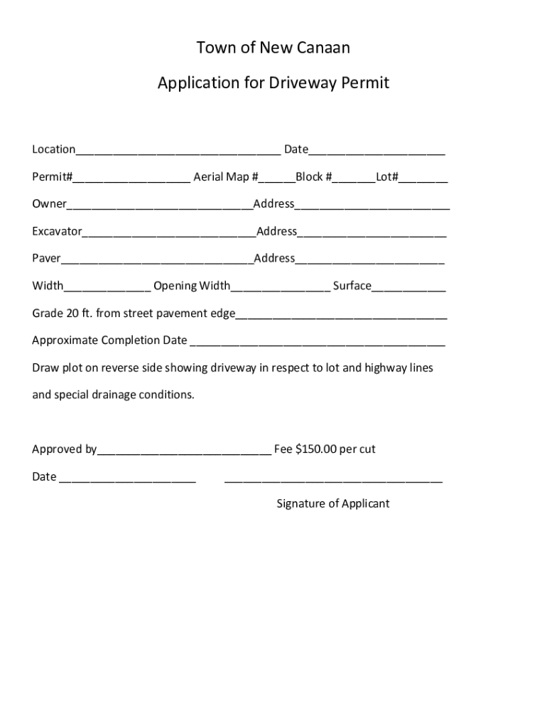 Fillable Online Town of New Canaan, CT Buildings, Numbering of