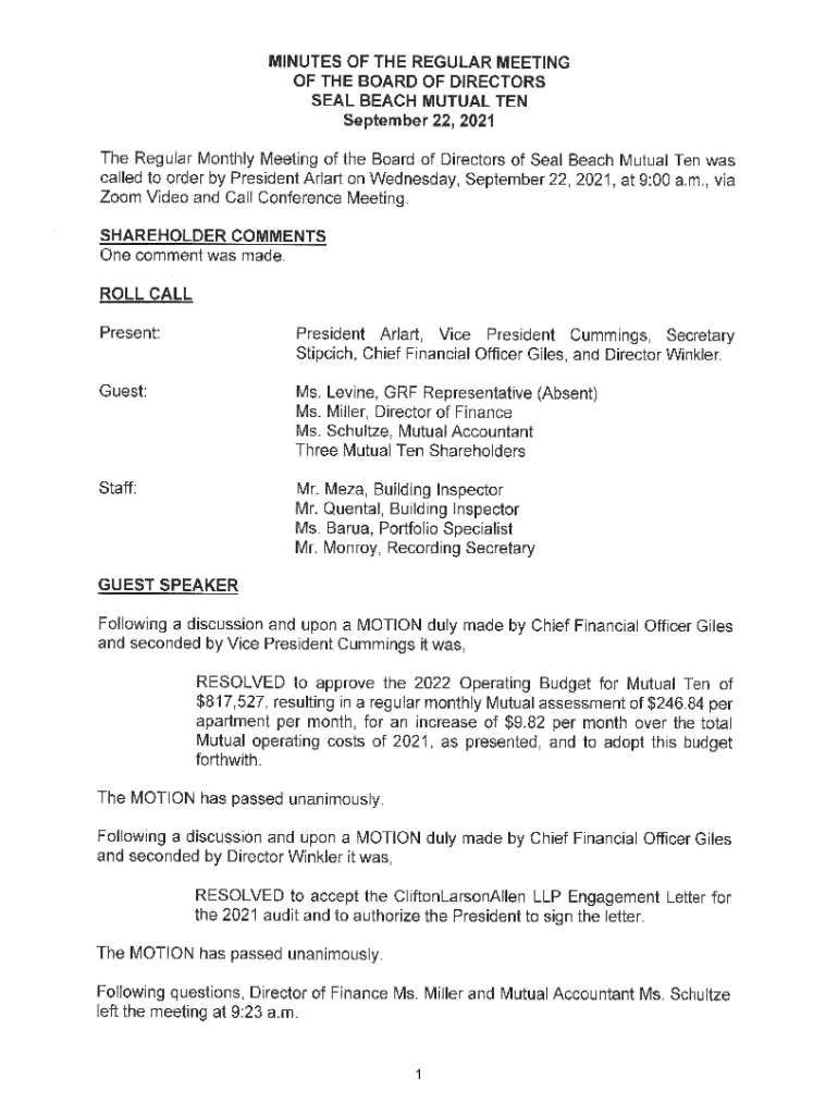 Fillable Online SEAL BEACH MUTUAL TEN Fax Email Print pdfFiller