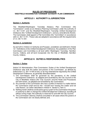 westfield-washington township advisory plan commission